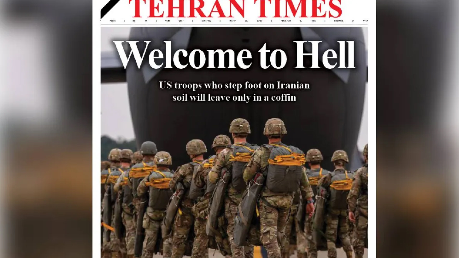 ইরানি সংবাদমাধ্যমে যুক্তরাষ্ট্রকে হুঁশিয়ারি–নরকে স্বাগতম