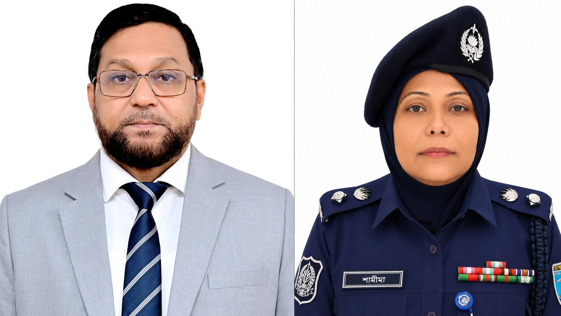 পুলিশ সার্ভিস অ্যাসোসিয়েশনের সভাপতি মোসলেহ উদ্দিন- সাধারণ সম্পাদক শামীমা পারভীন