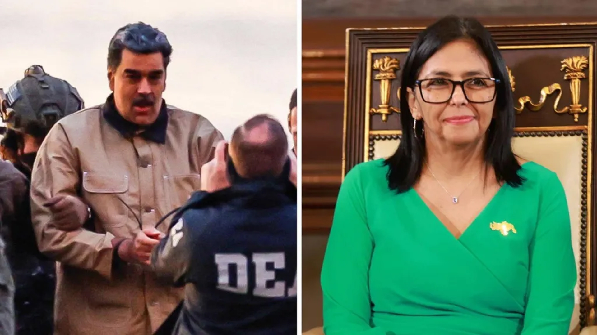 ভেনেজুয়েলার অন্তর্বর্তী প্রেসিডেন্ট হিসেবে ডেলসি রদ্রিগেজের শপথ