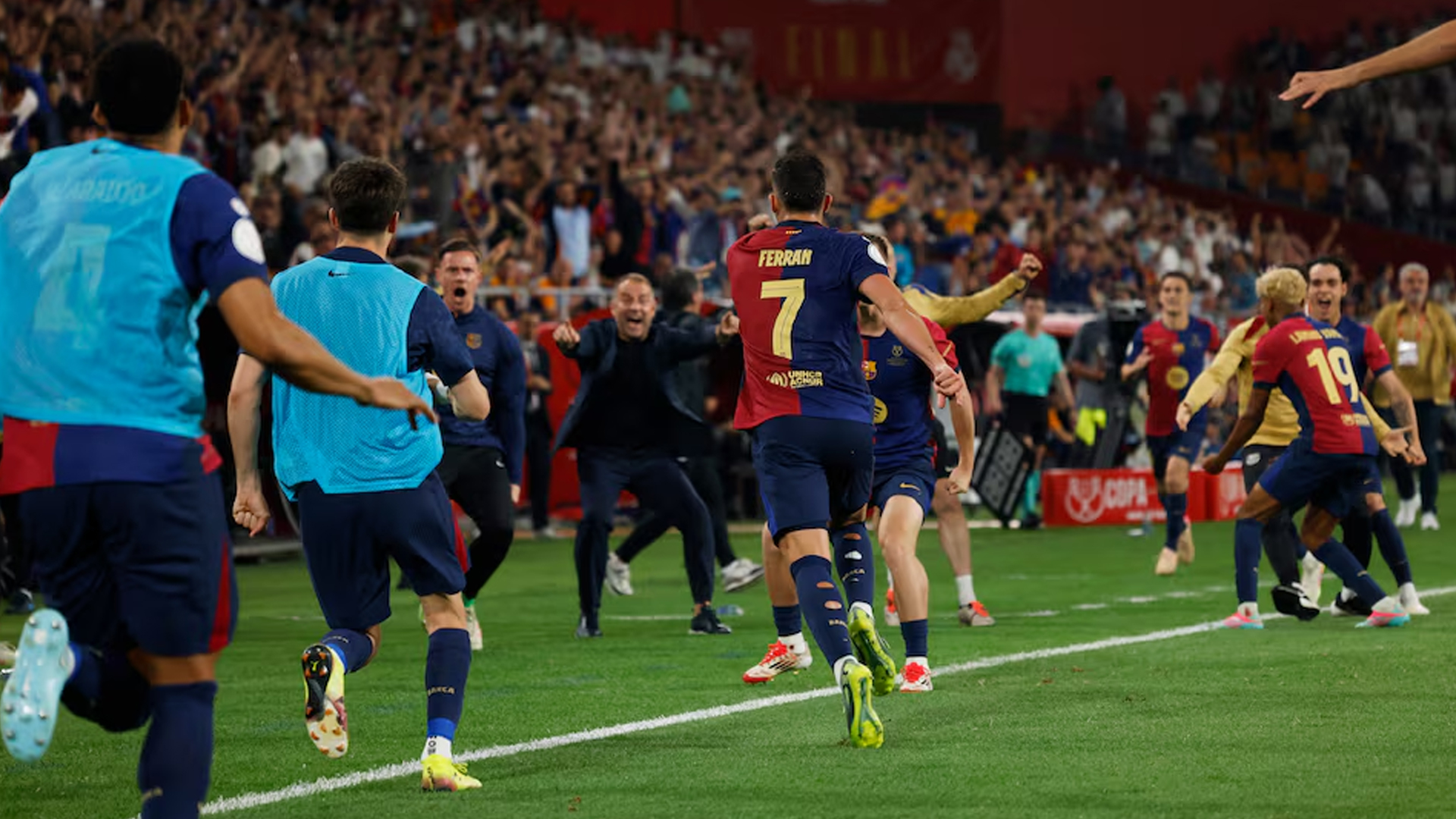 Barca's Flick eyes treble after winning cup title
