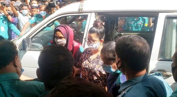 পরীমনিকে কারাগারে পাঠানোর নির্দেশ