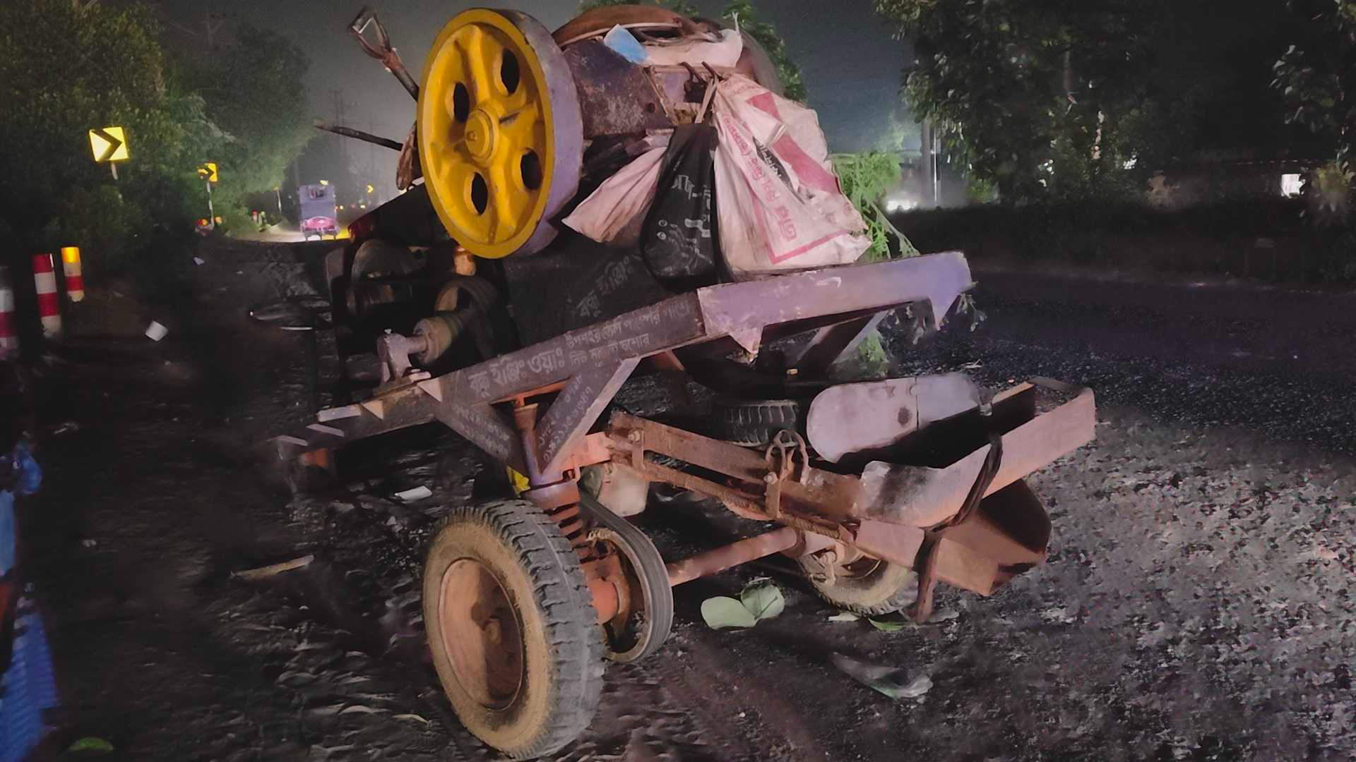 ভালুকায় বাসচাপায় নির্মাণ শ্রমিকের মৃত্যু