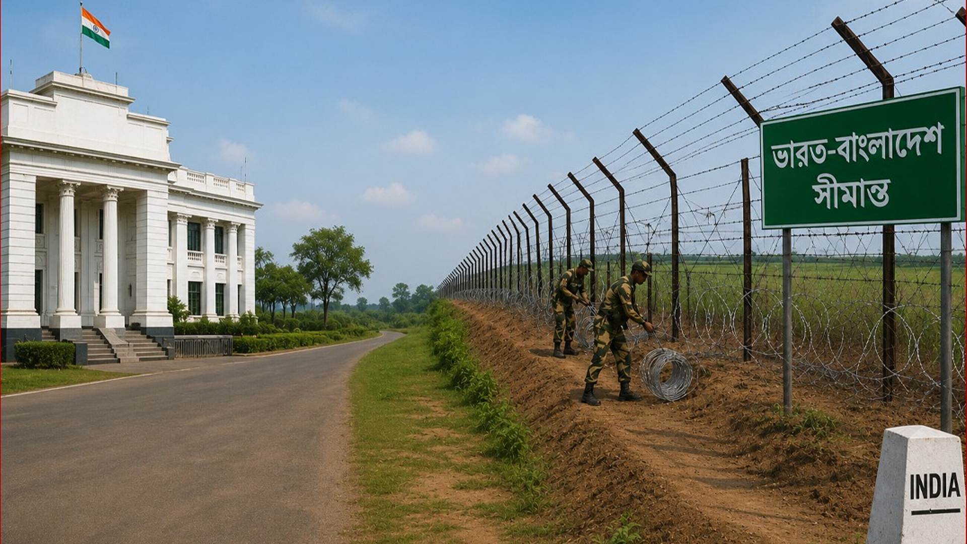 সীমান্তে কাঁটাতার বসানোর ঘোষণা ‍শুভেন্দুর, ৪৫ দিনের মধ্যে জমি পাবে বিএসএফ