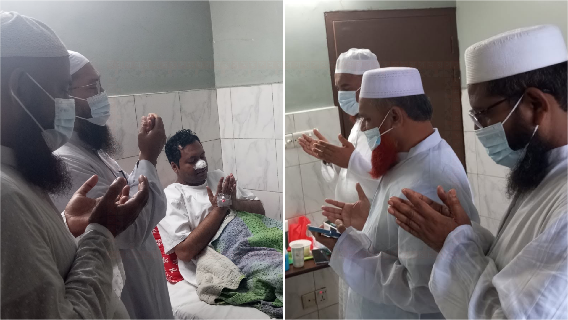 অসুস্থ সাংবাদিক শফিক মুন্সির খোঁজ নিলেন দুই ইসলামি দলের নেতা