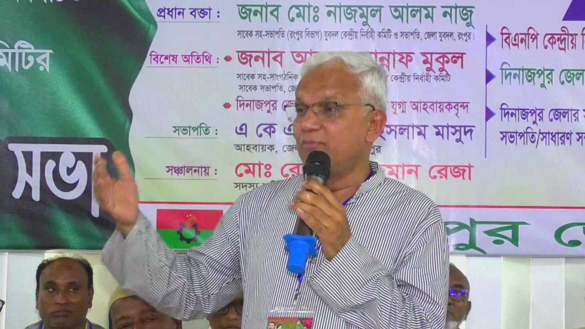 জাতীয় নির্বাচন এক বছরে না হওয়ার কারণ দেখি না: ডা. জাহিদ হোসেন