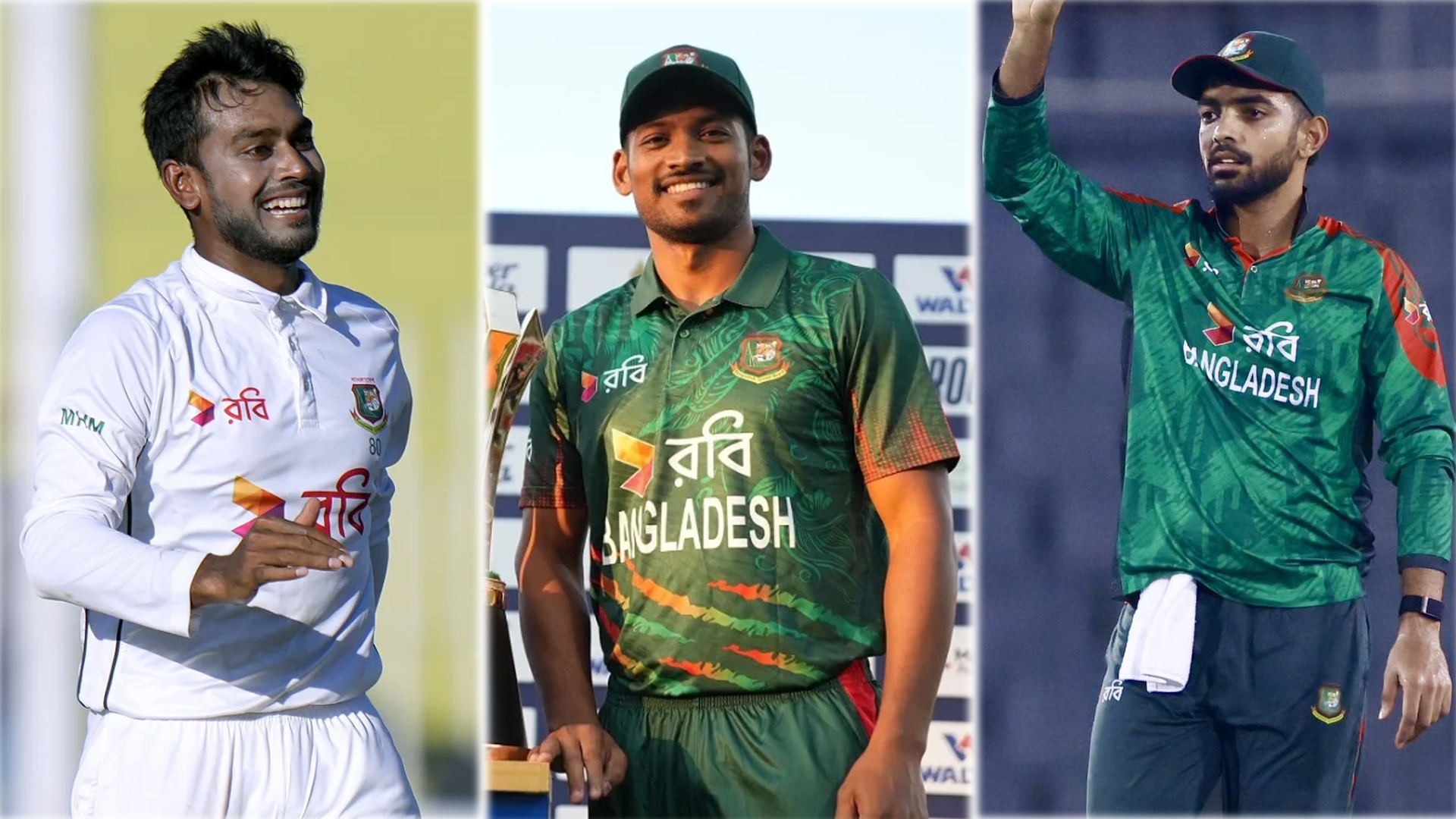 তিন ফরম্যাটে বাংলাদেশের তিন সহ-অধিনায়কের নাম ঘোষণা