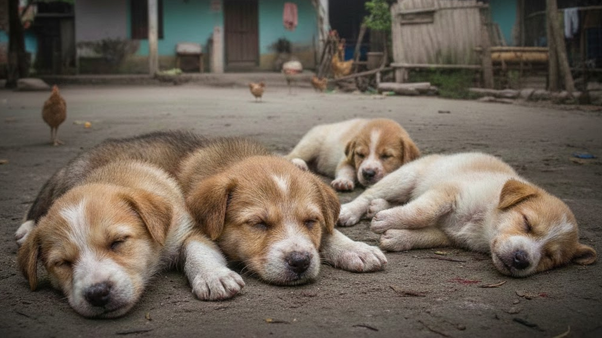 কলাপাড়ায় মুরগির বাচ্চা খাওয়ায় দুটি কুকুরছানাকে পিটিয়ে হত্যা