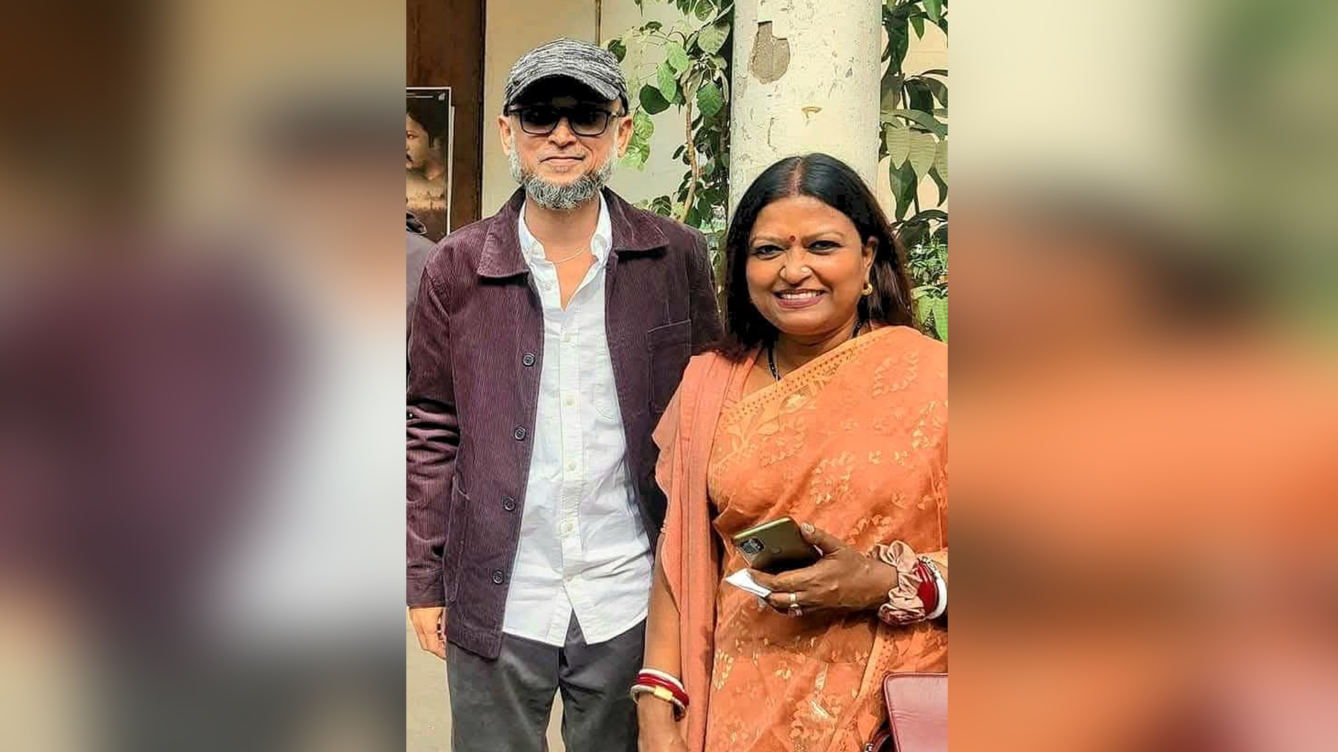 উপদেষ্টা ও নির্মাতা মোস্তফা সরয়ার ফারুকীর সঙ্গে চয়নিকা চৌধুরী। ছবি: সংগৃহীত