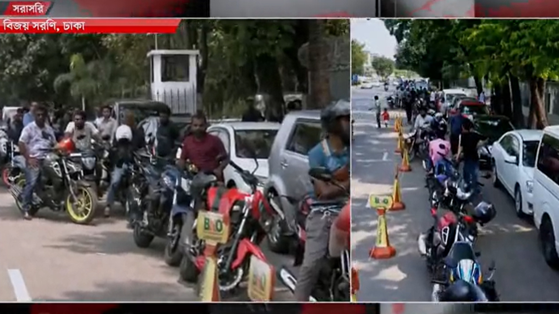 তেলের জন্য ছুটির দিনেও পাম্পে দীর্ঘ লাইন