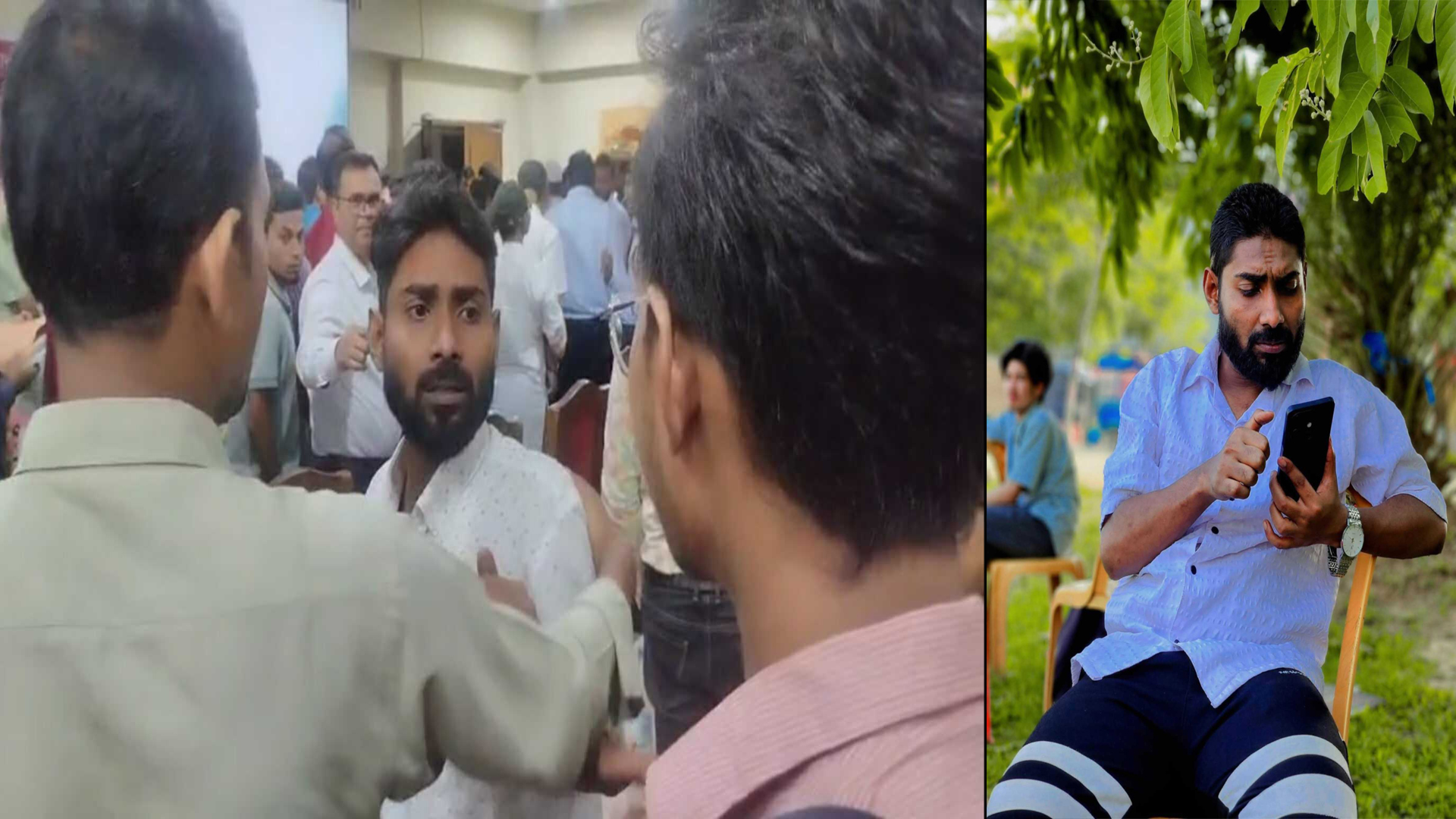 জুলাই অভ্যুত্থানের অনুষ্ঠানে সাংবাদিকদের মারার হুমকি ছাত্রদল নেতার