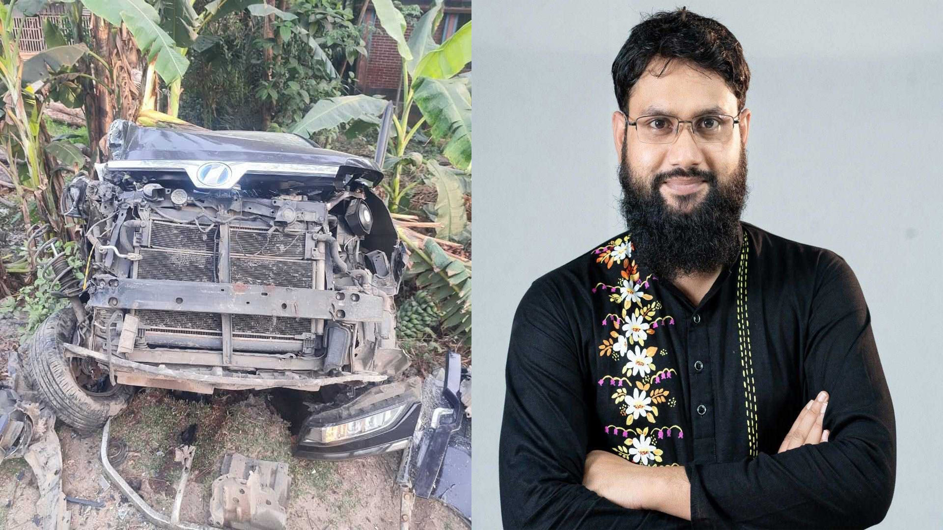 ট্রাকের ধাক্কায় কুড়িগ্রাম-২ আসনের এমপির গাড়ি বিধ্বস্ত, আহত ৩