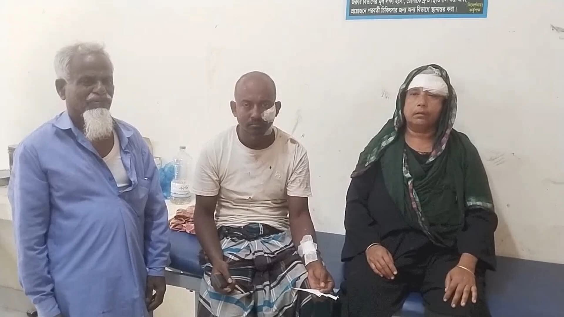 মাদারীপুরে জমির বিরোধে একই পরিবারের তিনজনকে কুপিয়ে জখম