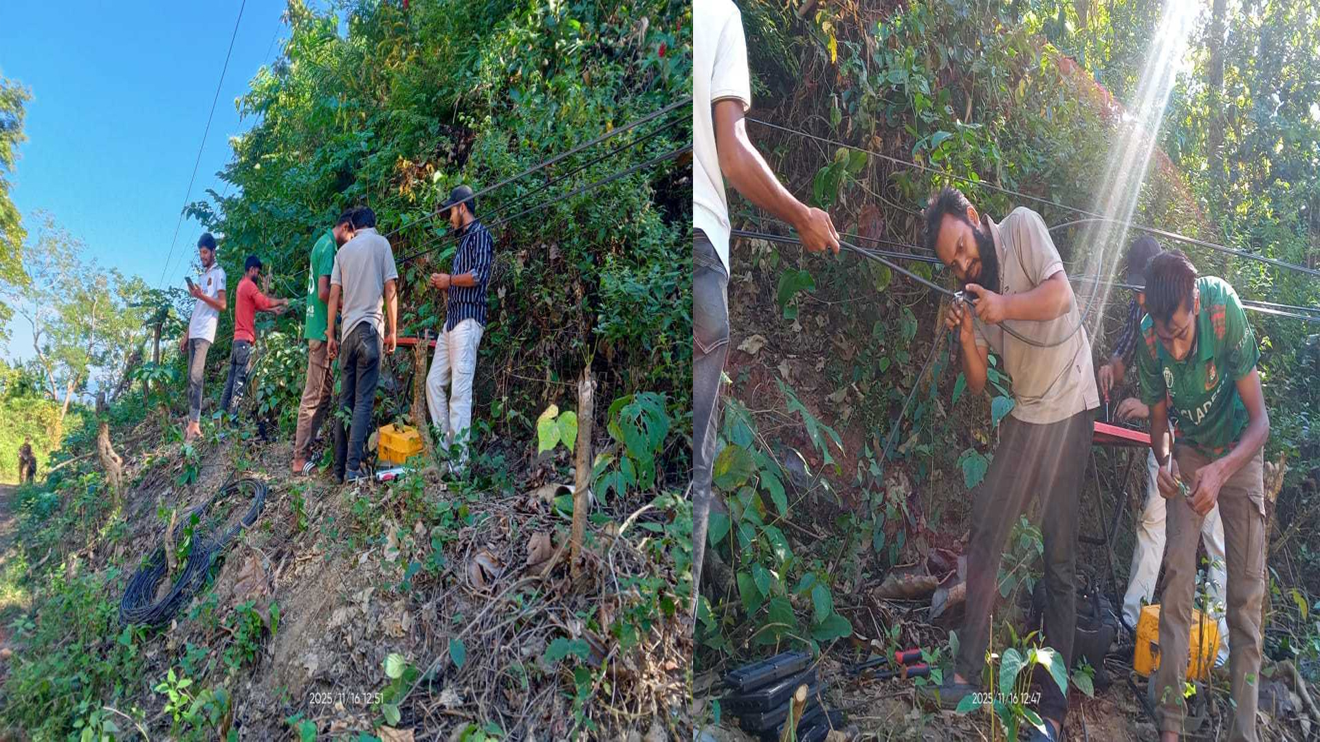 সেনা সহায়তায় ছয়দিন পর নেটওয়ার্ক ফিরেছে বাঘাইছড়িতে