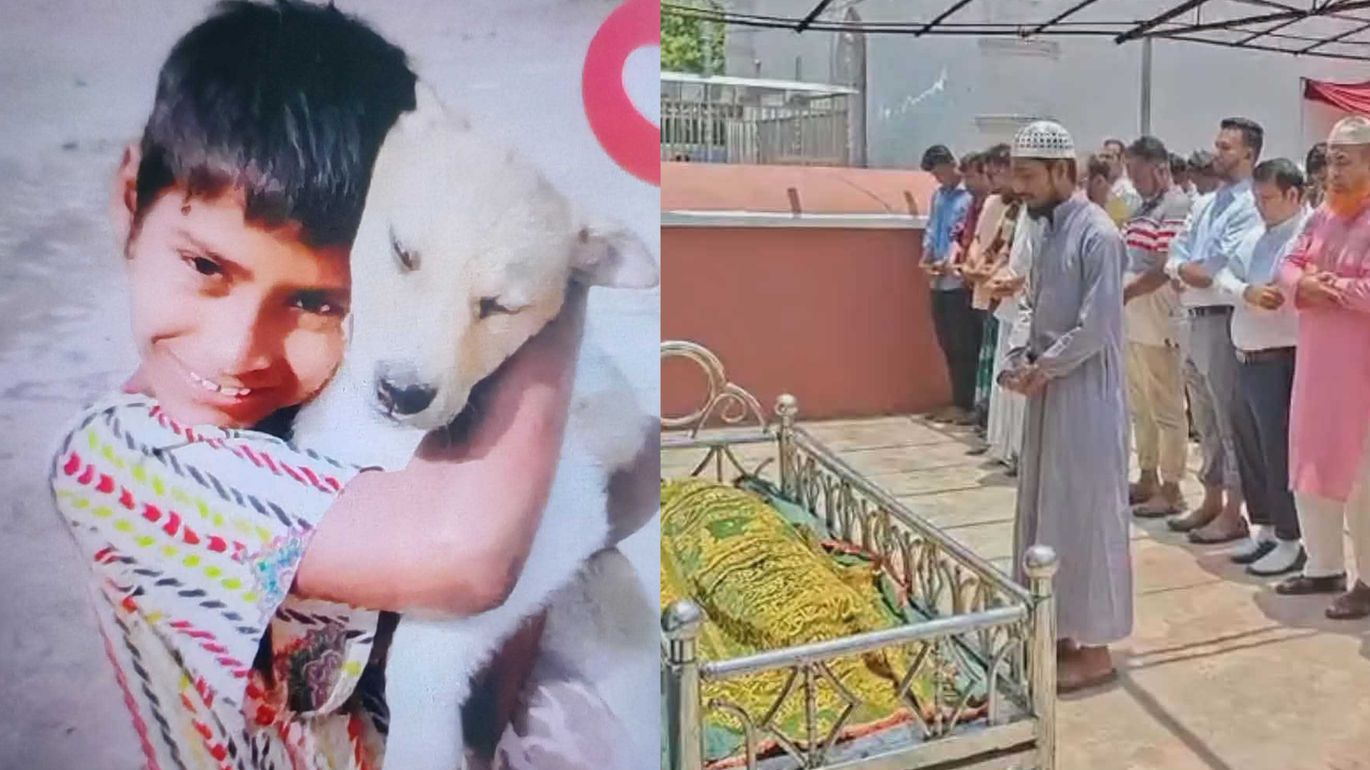 দিঘিতে কুমিরের আক্রমণে নিহত শিশু ফাতেমার দাফন