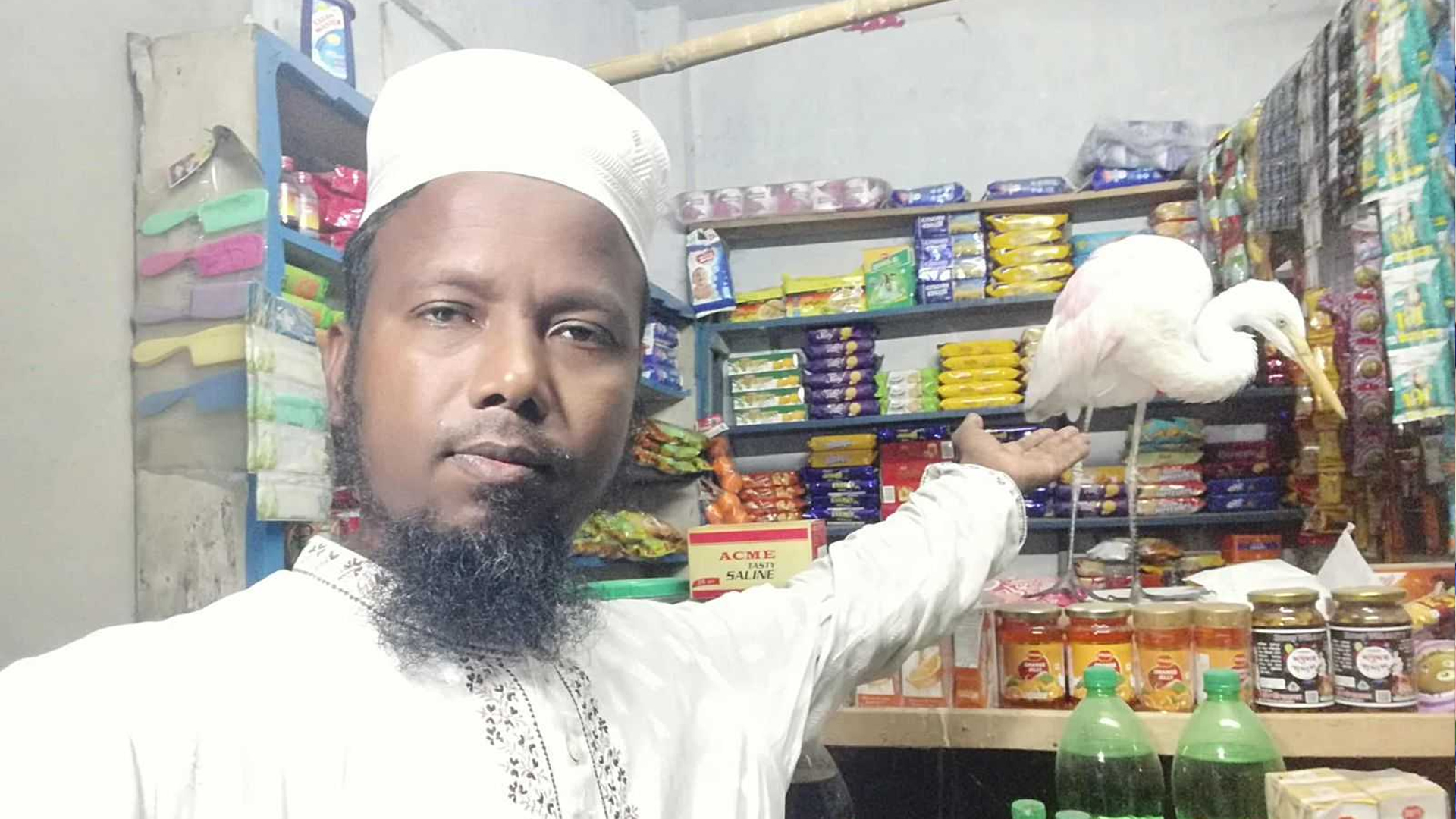 হেমায়েতের মায়া ছাড়তে পারেনি ঝড়ে আহত বকটি, অবমুক্তির পর এলো তার কাছেই