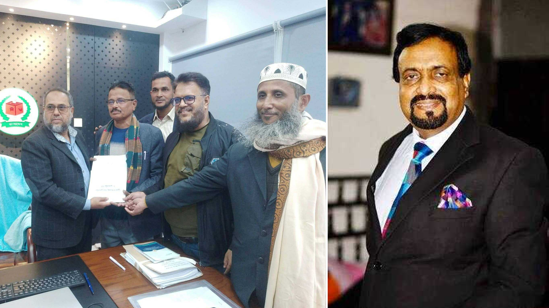 মনোনয়নপত্র সংগ্রহ করলেন জাতীয় পার্টির সাবেক নেতা রুহুল আমিন হাওলাদার