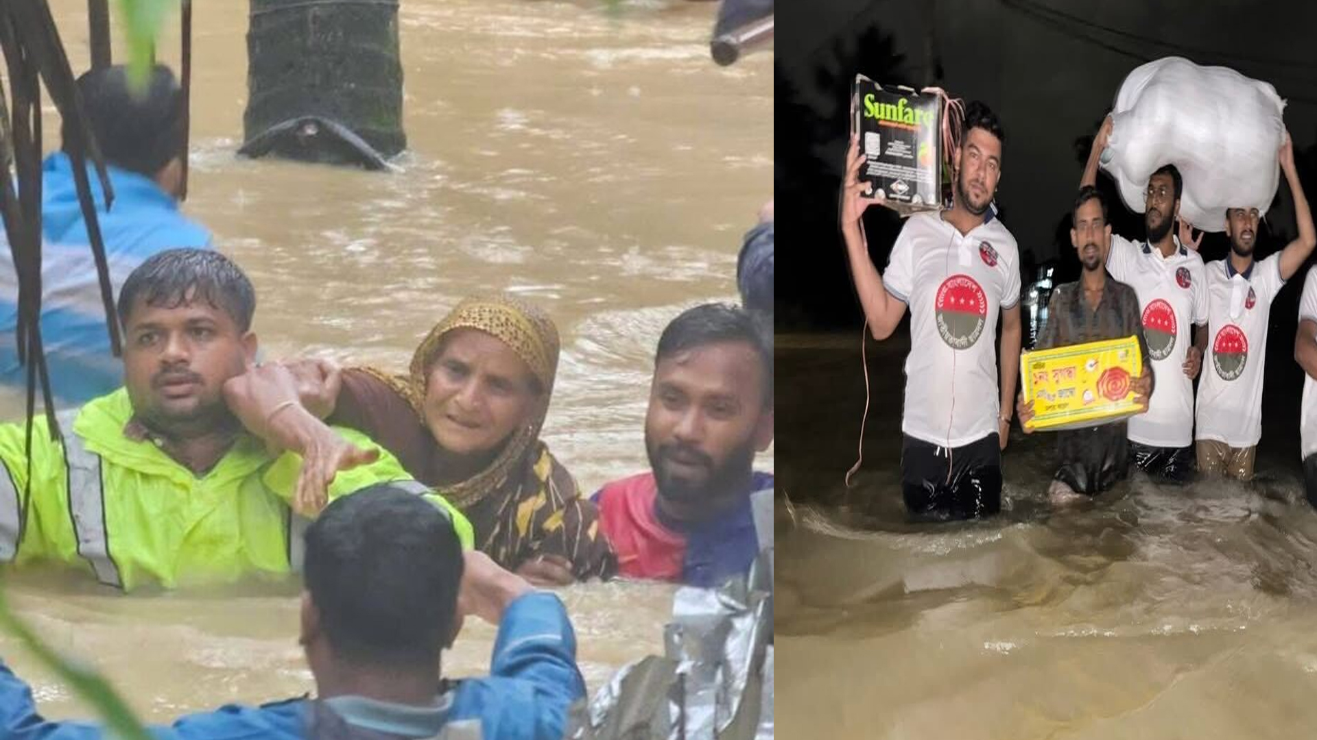 এক রাতে তলিয়ে গেল ফেনীর ২০ গ্রাম