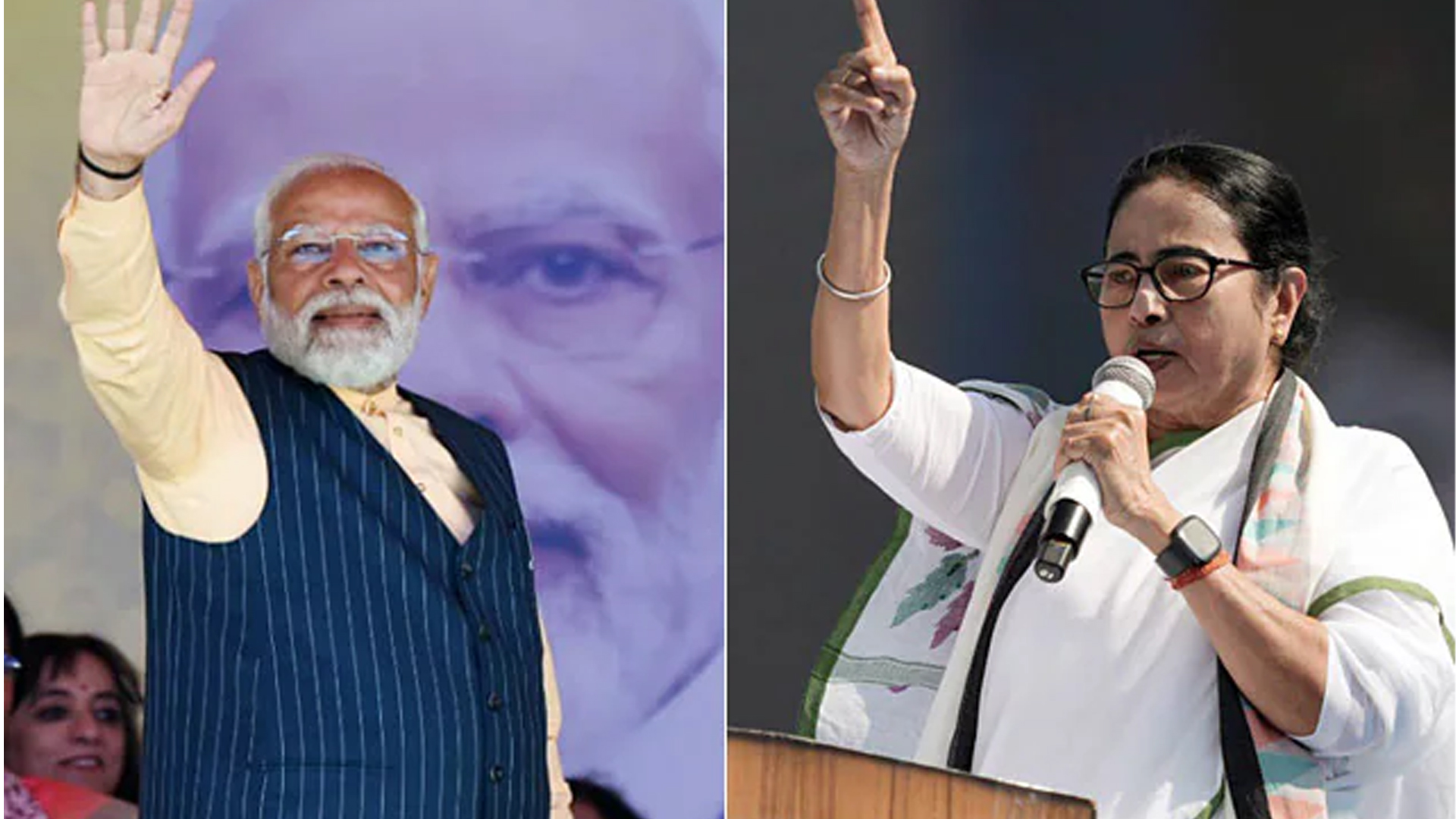 ‘তৃণমূলের বিদায়ঘণ্টা’ বাজানোর ডাক মোদির, বিজেপিকে স্বৈরাচারী বললেন মমতা