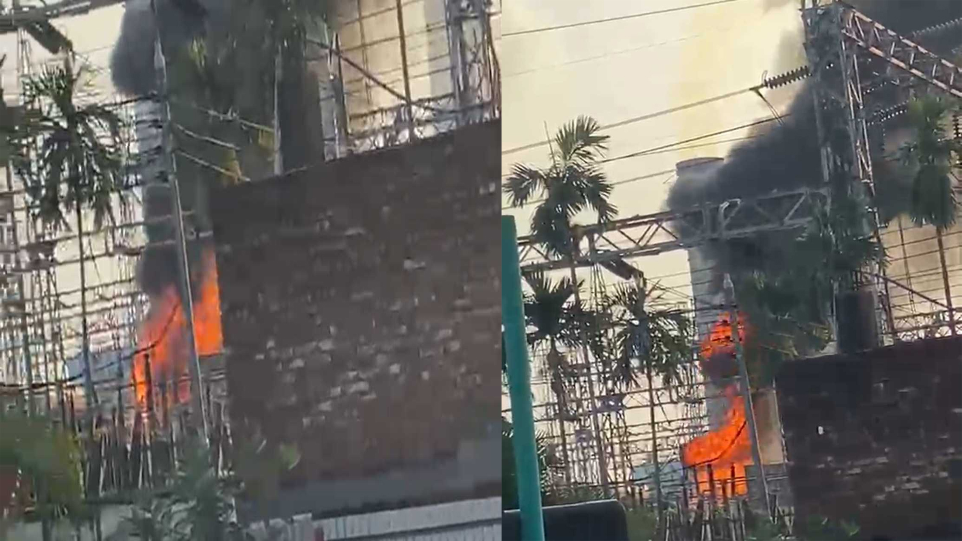 নারায়ণগঞ্জের সিদ্ধিরগঞ্জে বিদ্যুৎকেন্দ্রের সাবস্টেশনে আগুন