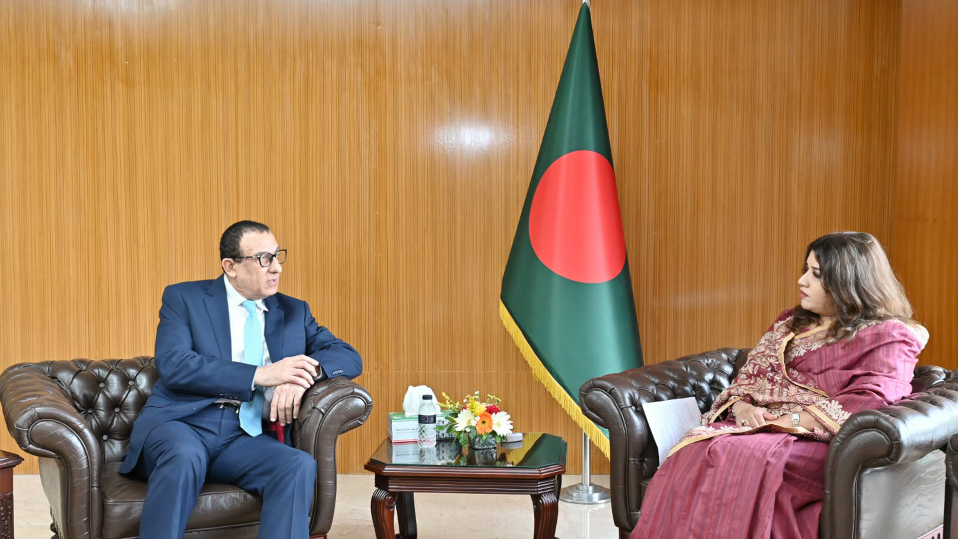 পররাষ্ট্র প্রতিমন্ত্রীর সঙ্গে ফিলিস্তিনের রাষ্ট্রদূতের সাক্ষাৎ