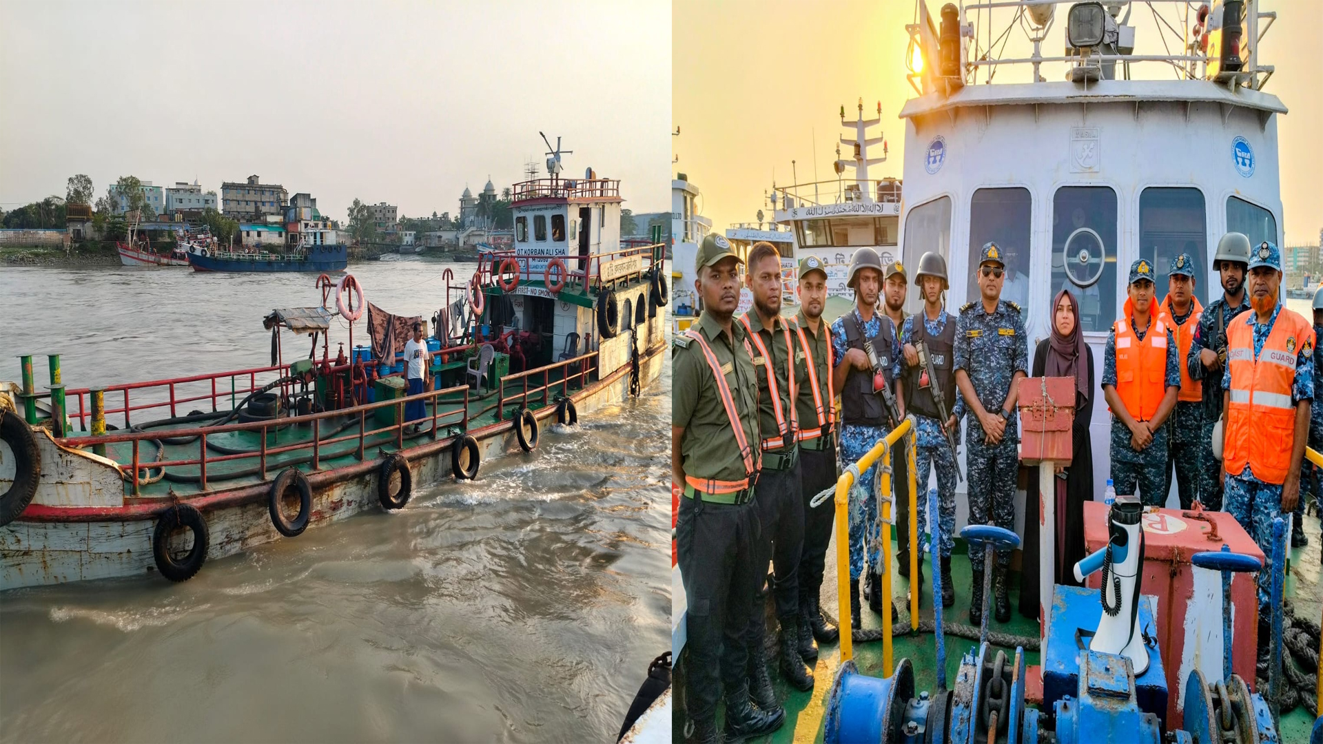 কর্ণফুলীতে ট্যাংকার জাহাজে মজুত ৩৭ হাজার লিটার ডিজেল জব্দ