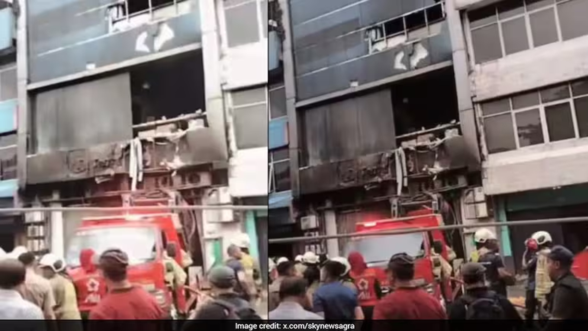 ইন্দোনেশিয়ার রাজধানী জাকার্তায় একটি সাততলা ভবনে অগ্নিকাণ্ডের ঘটনা ঘটেছে। ছবি: সংগৃহীত