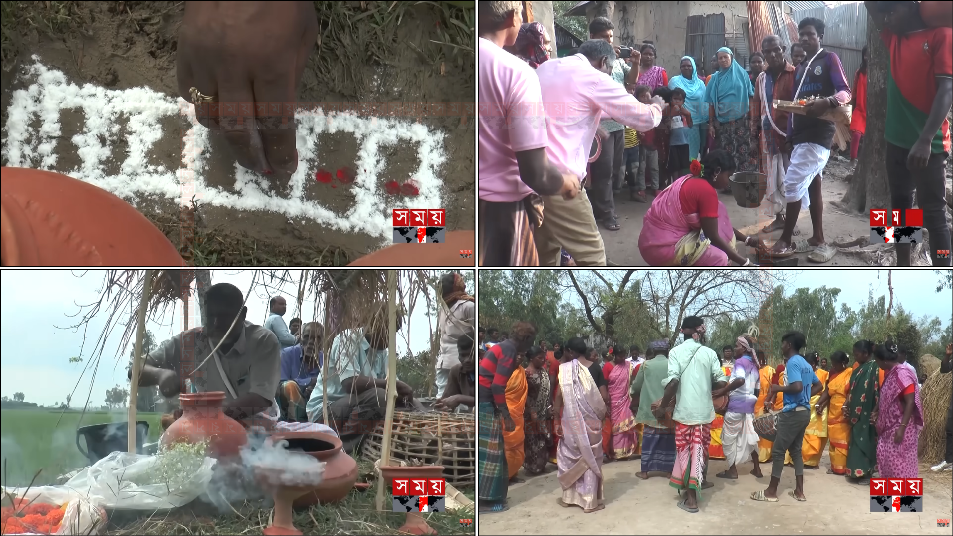 গাইবান্ধার সাঁওতাল পল্লীতে বেঁচে আছে প্রাচীন ‘সারী’ ধর্ম