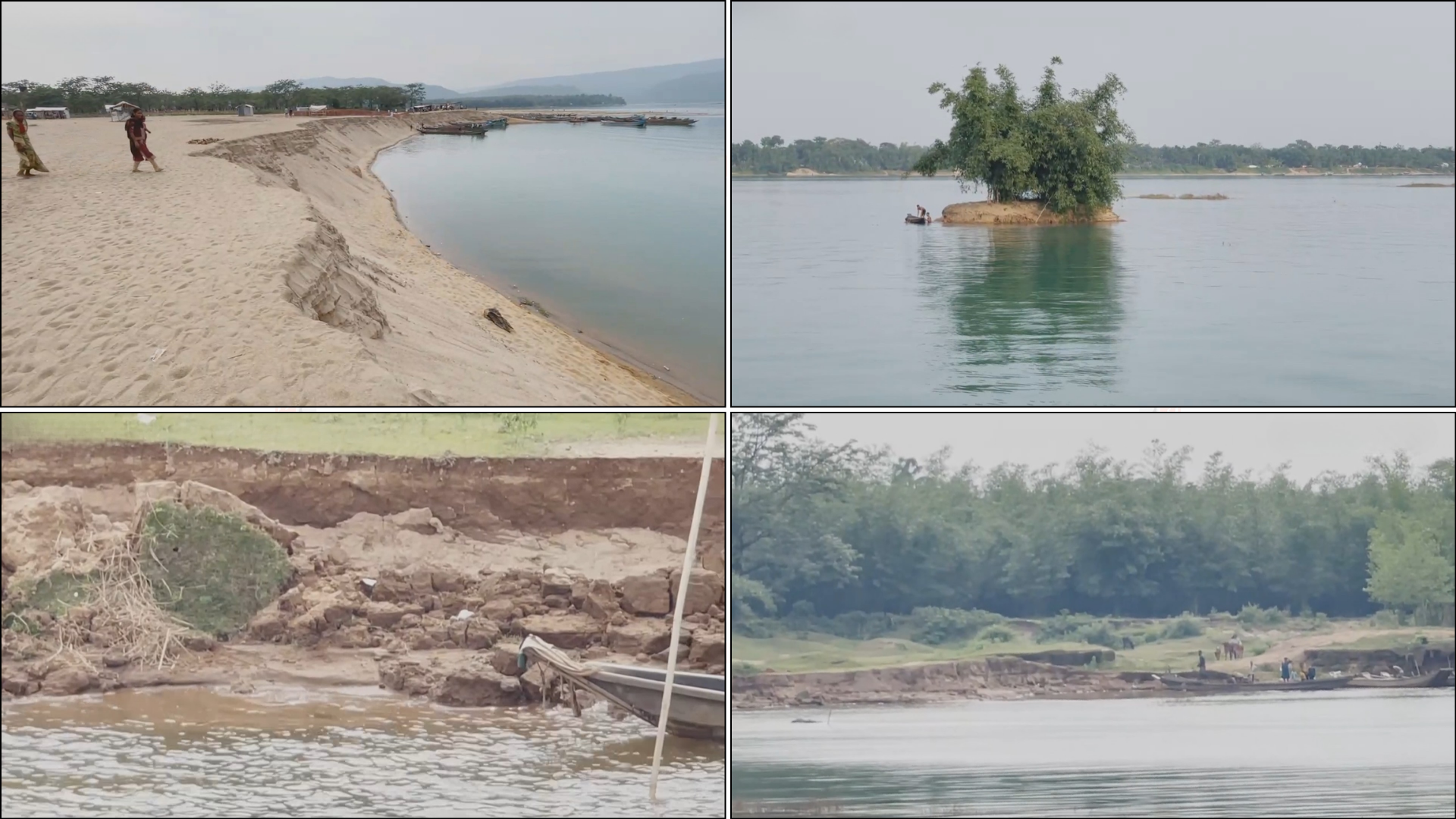 নদীর পাড় কেটে অবৈধভাবে বালু উত্তোলন, হুমকিতে ২০ গ্রাম