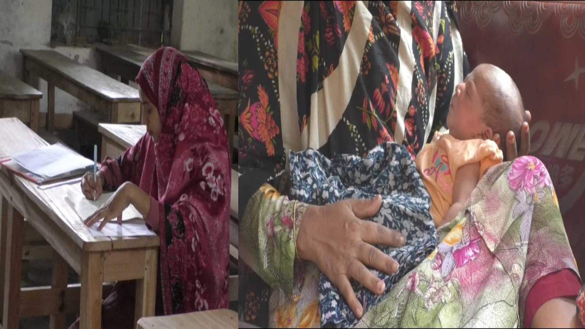 তিনদিন আগে সিজার, নবজাতক রেখে পরীক্ষার হলে মা