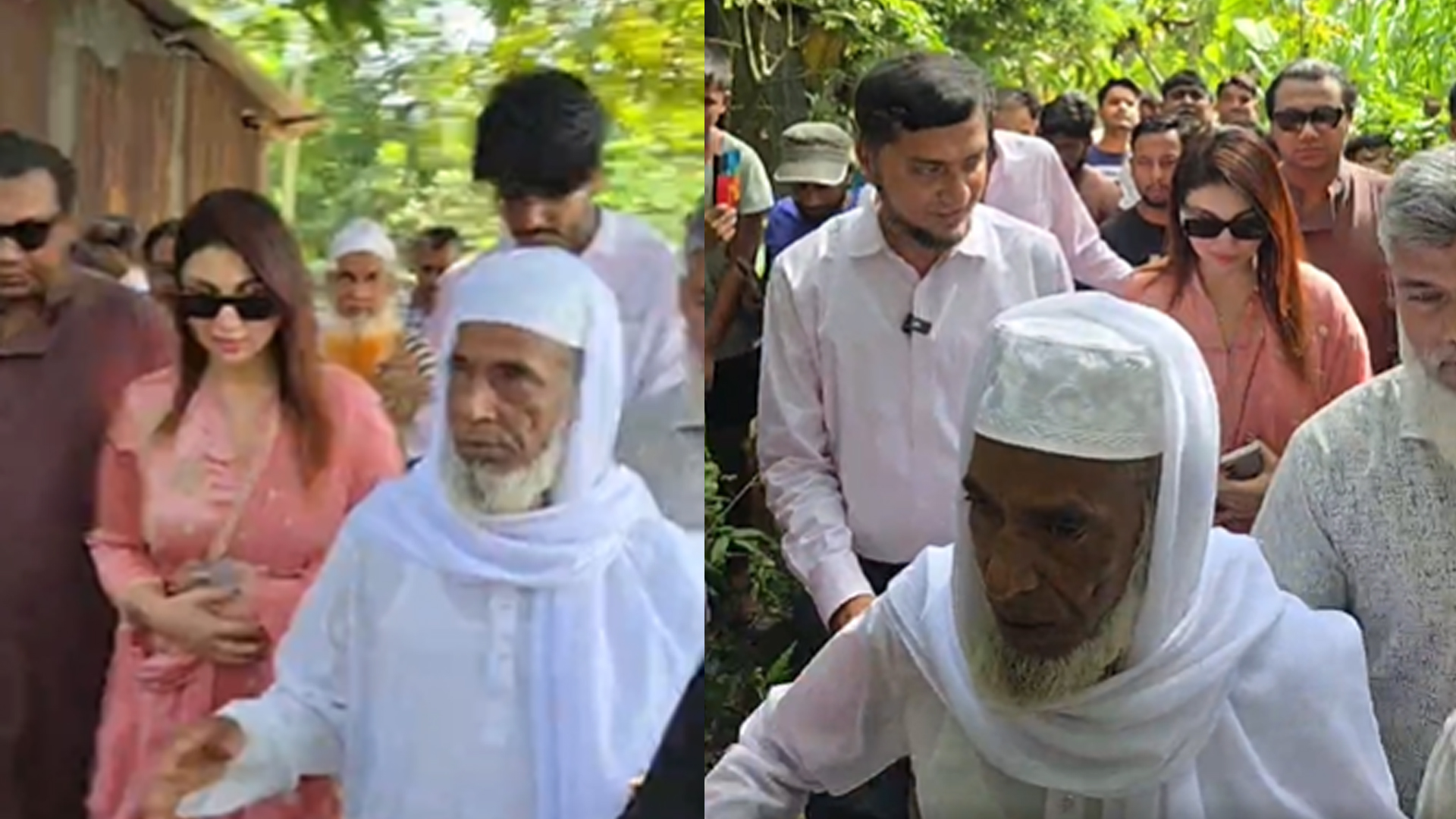 ওমরা শেষে আমন্ত্রণ, সেই গরু বিক্রেতার বাড়ি গেলেন অপু বিশ্বাস