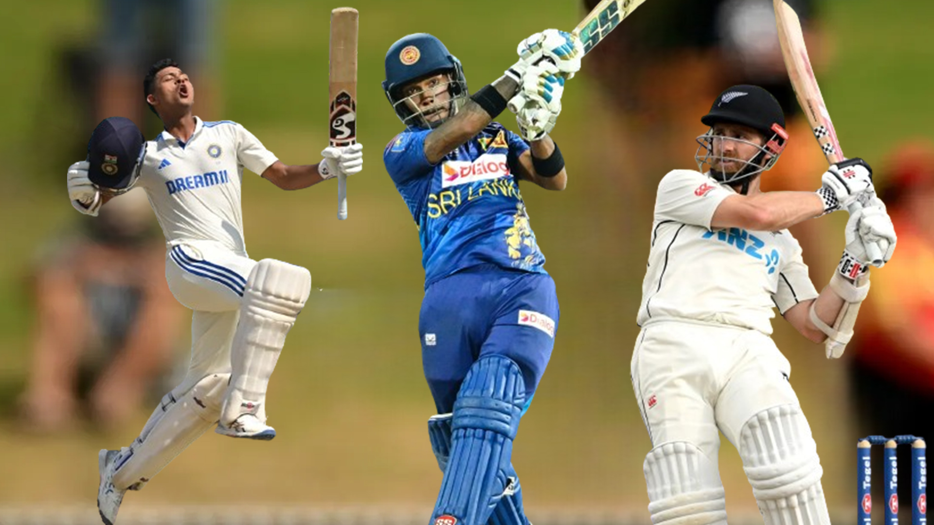 ভারতের যশ্বসী জয়সওয়ালের পাশাপাশি মাসসেরা তালিকায় রয়েছেন শ্রীলঙ্কার পাথুম নিশানকা ও নিউজিল্যান্ডের কেইন উইলিয়ামসন। ছবি : সংগৃহীত