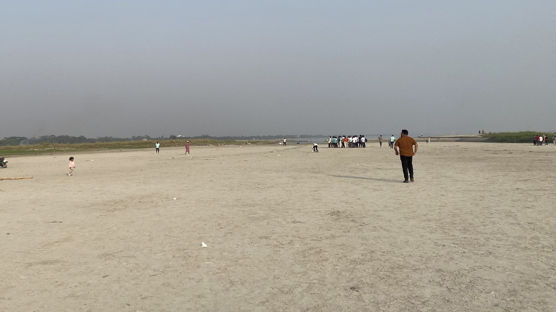 পদ্মায় জেগে উঠেছে বিশাল চর, দখল নিতে লাঠিয়ালদের দৌড়ঝাঁপ