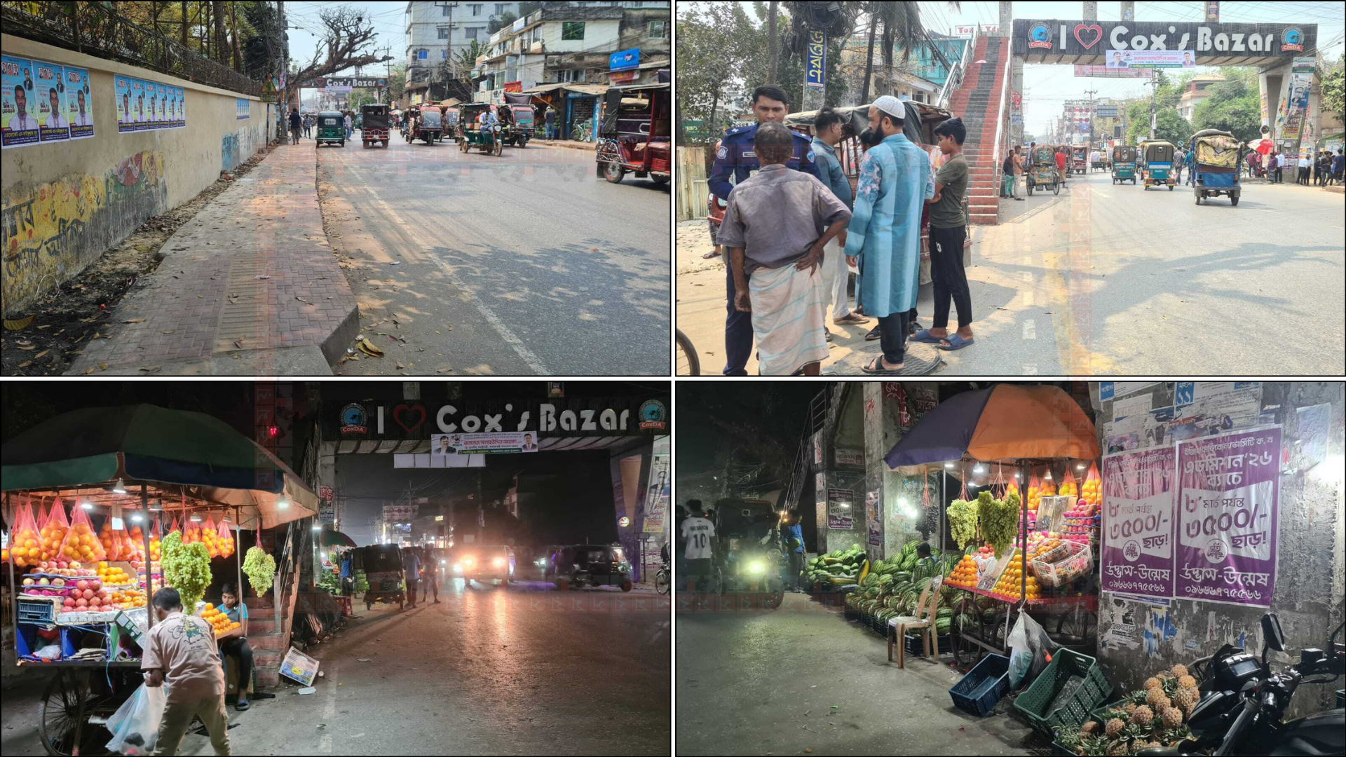 স্বরাষ্ট্রমন্ত্রীর সফর শেষ হতেই কক্সবাজারের ফুটপাত ফের হকারদের দখলে