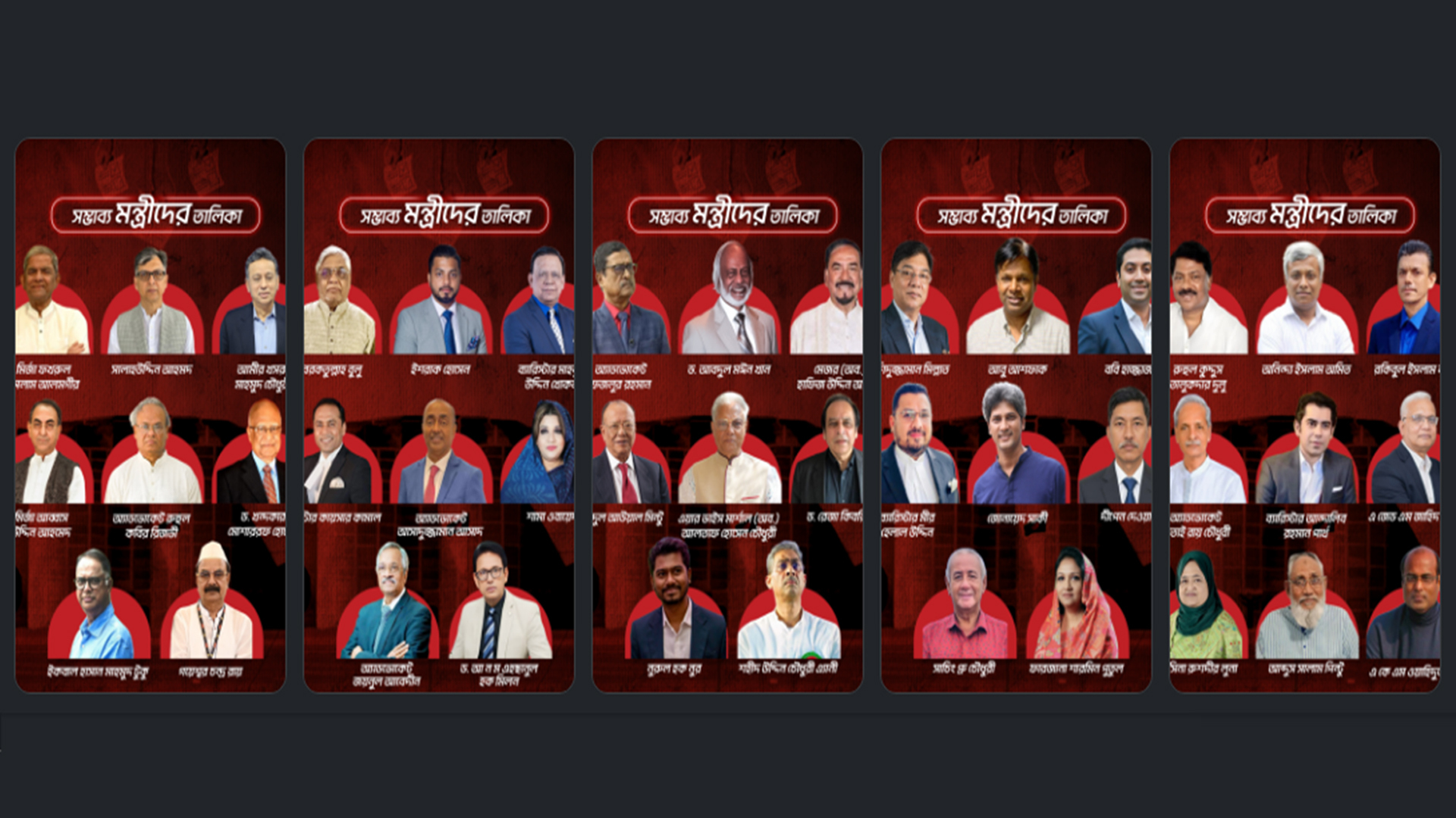 নতুন মন্ত্রিসভায় যেসব আলোচিত মুখ