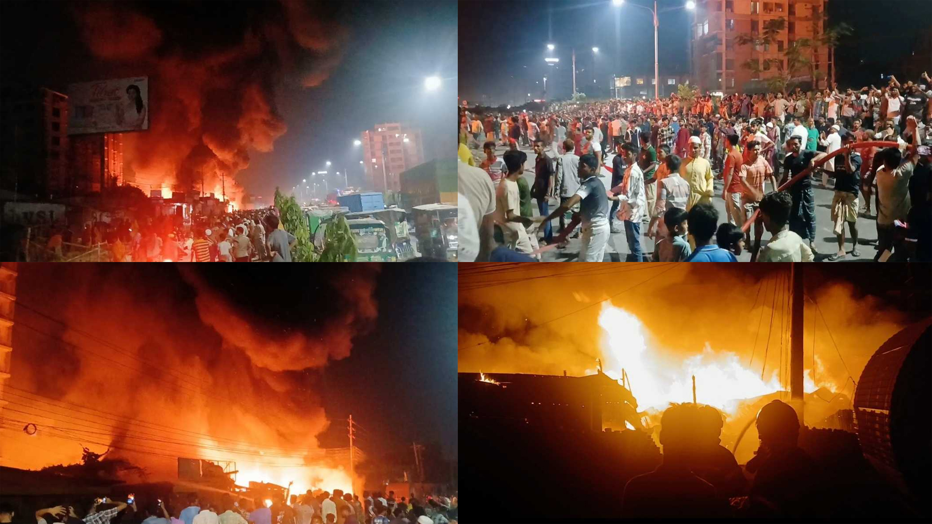 ফতুল্লায় অগ্নিকাণ্ড: ঝুটের গুদামসহ পুড়ে গেছে কয়েকটি দোকান