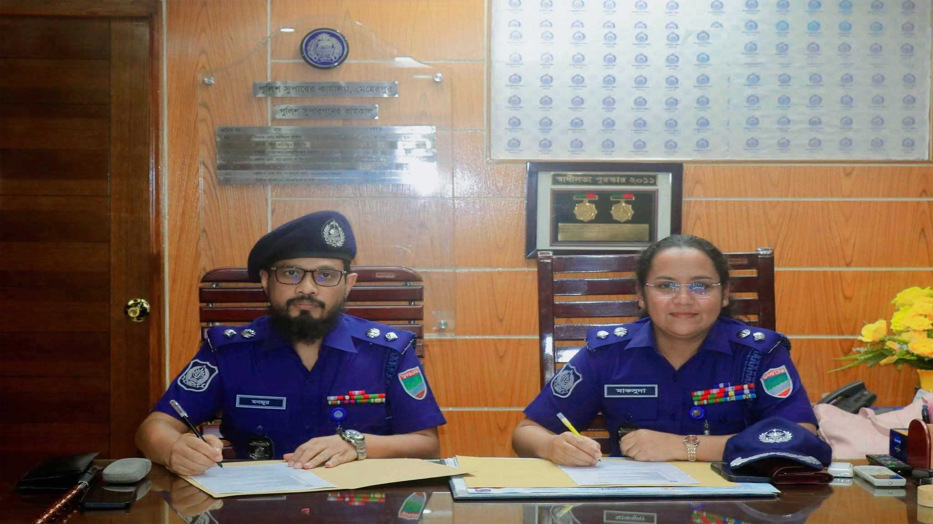 মেহেরপুরে নতুন পুলিশ সুপারের যোগদান