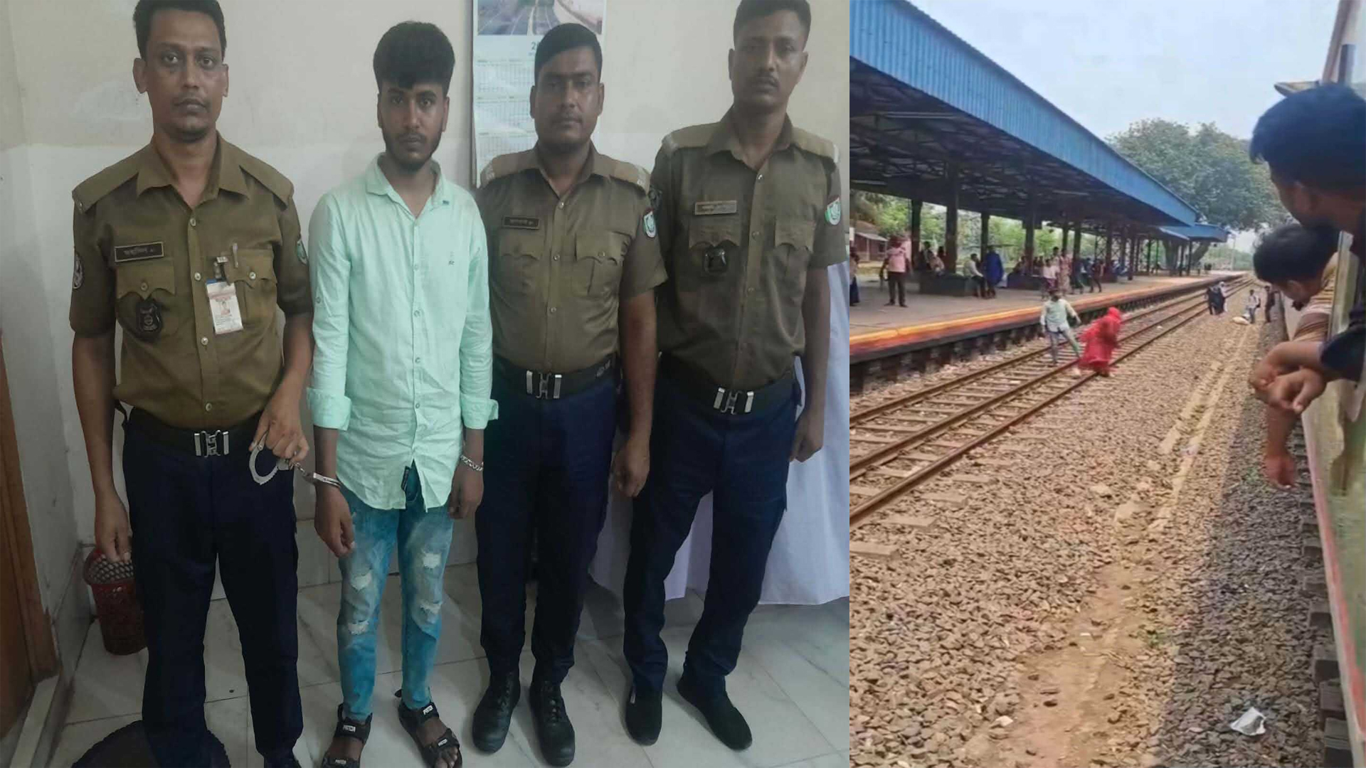 নাটোরে চিলাহাটী এক্সপ্রেস ট্রেনে পাথর ছোঁড়ায় যুবক আটক