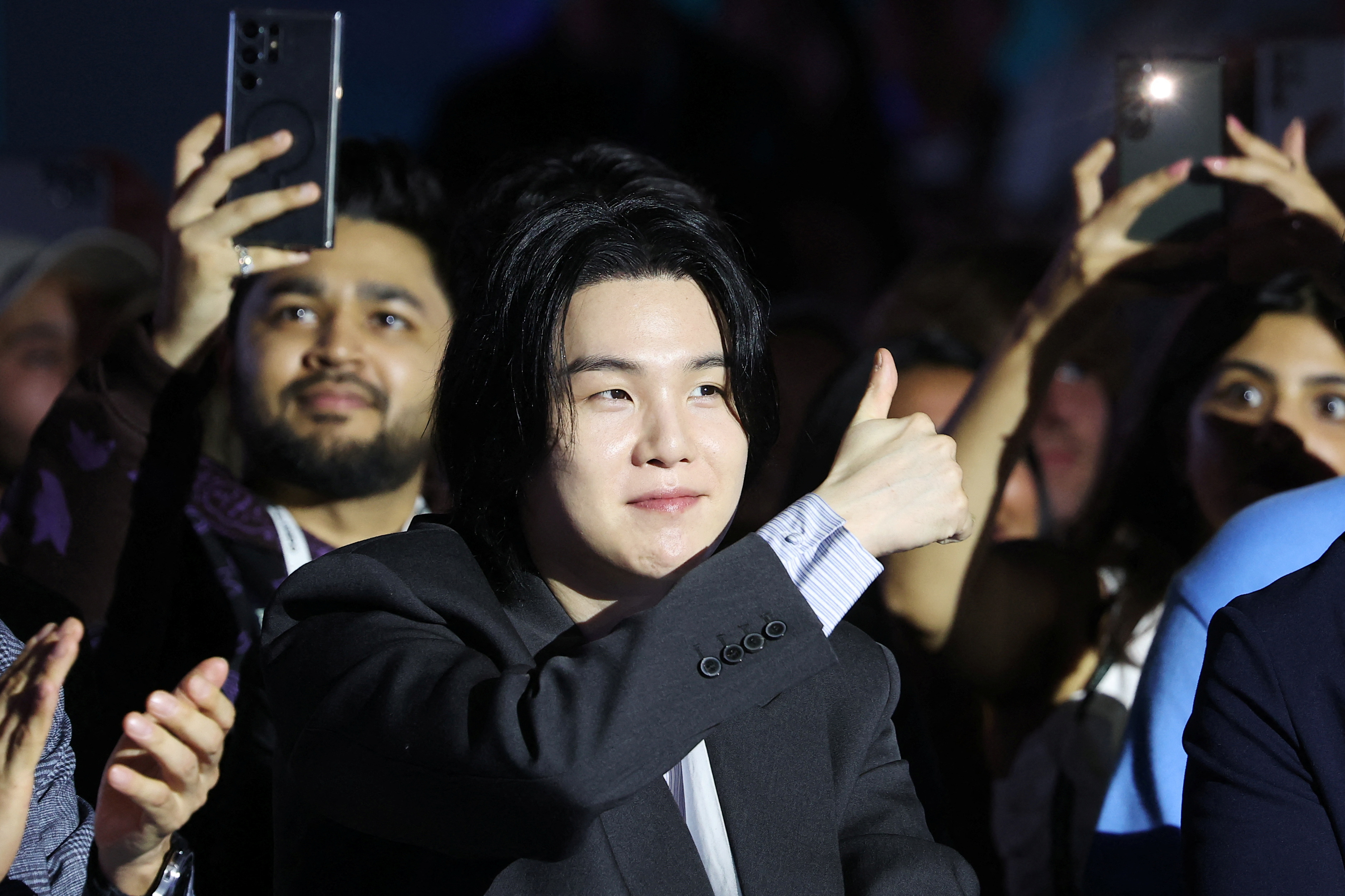 BTS star Suga begins military service