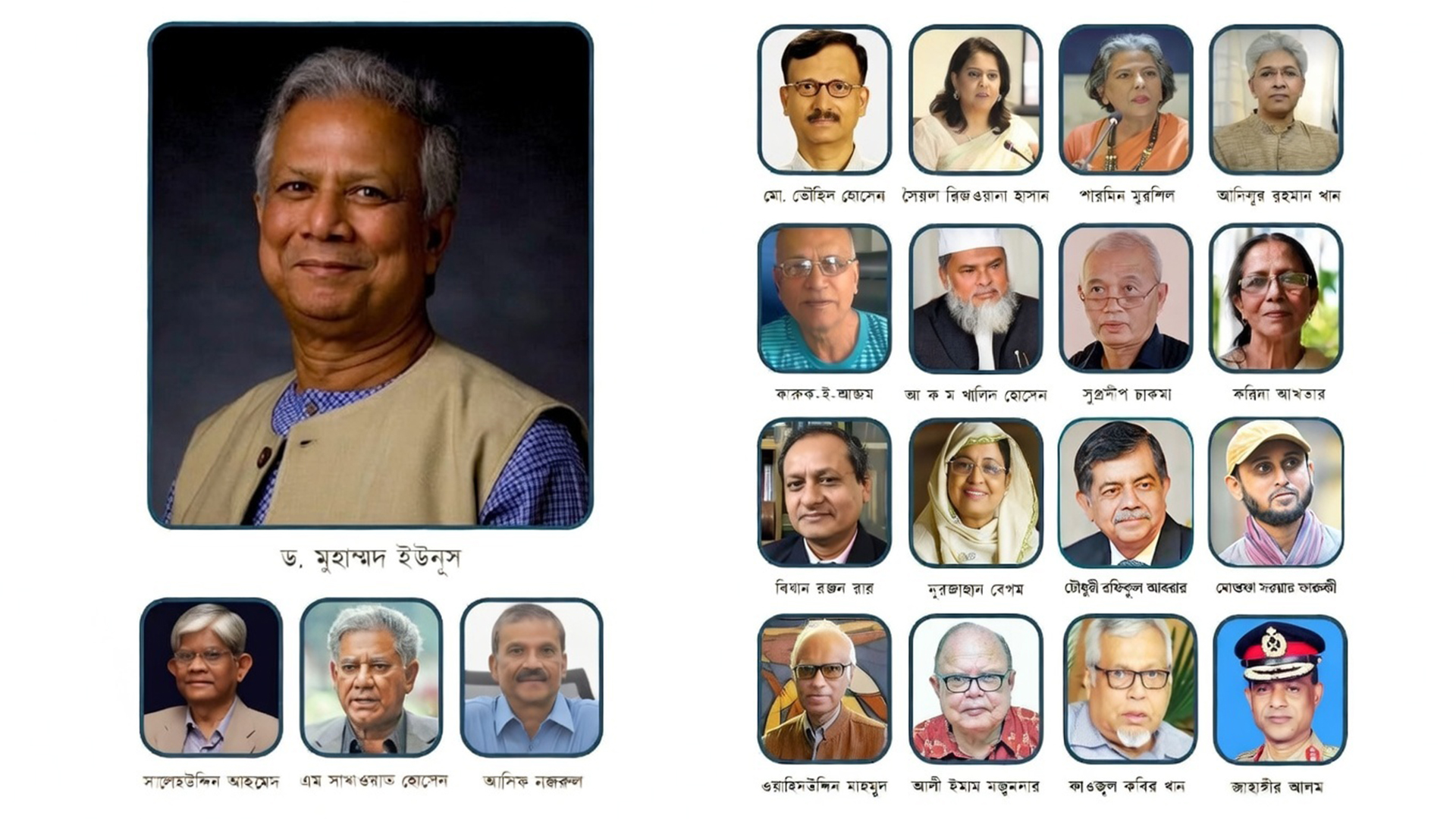 উপদেষ্টাদের সম্পদ বিবরণী প্রকাশ: সবচেয়ে বেশি কার, তলানিতে কে?