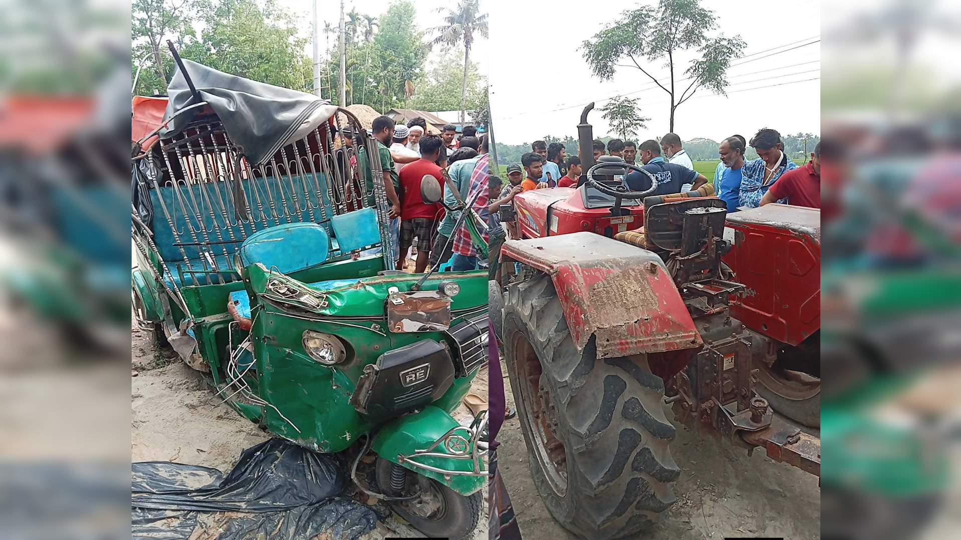 অটোরিকশা-লরির মুখোমুখি সংঘর্ষে শিক্ষকসহ নিহত ২