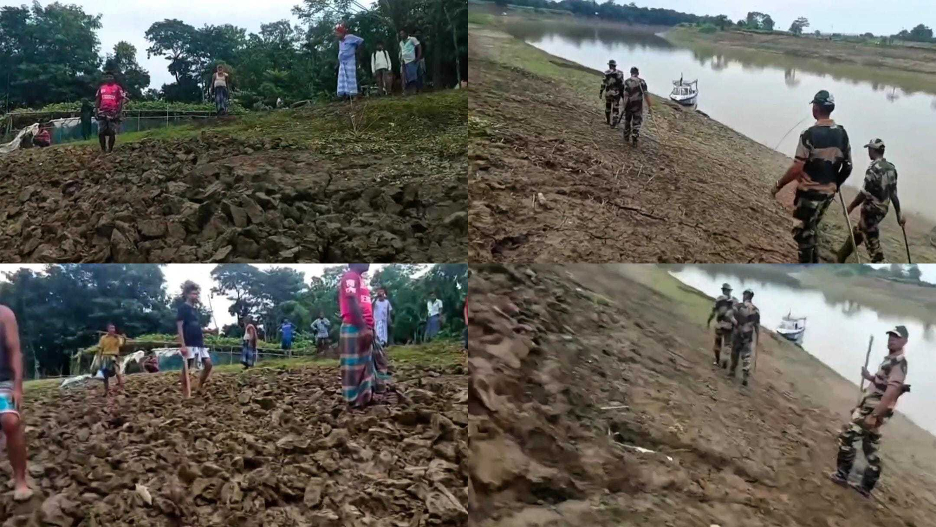 বাংলাদেশে ঢুকে স্থাপনা ভাঙচুর, স্থানীয়দের প্রতিরোধে পিছু হটল বিএসএফ