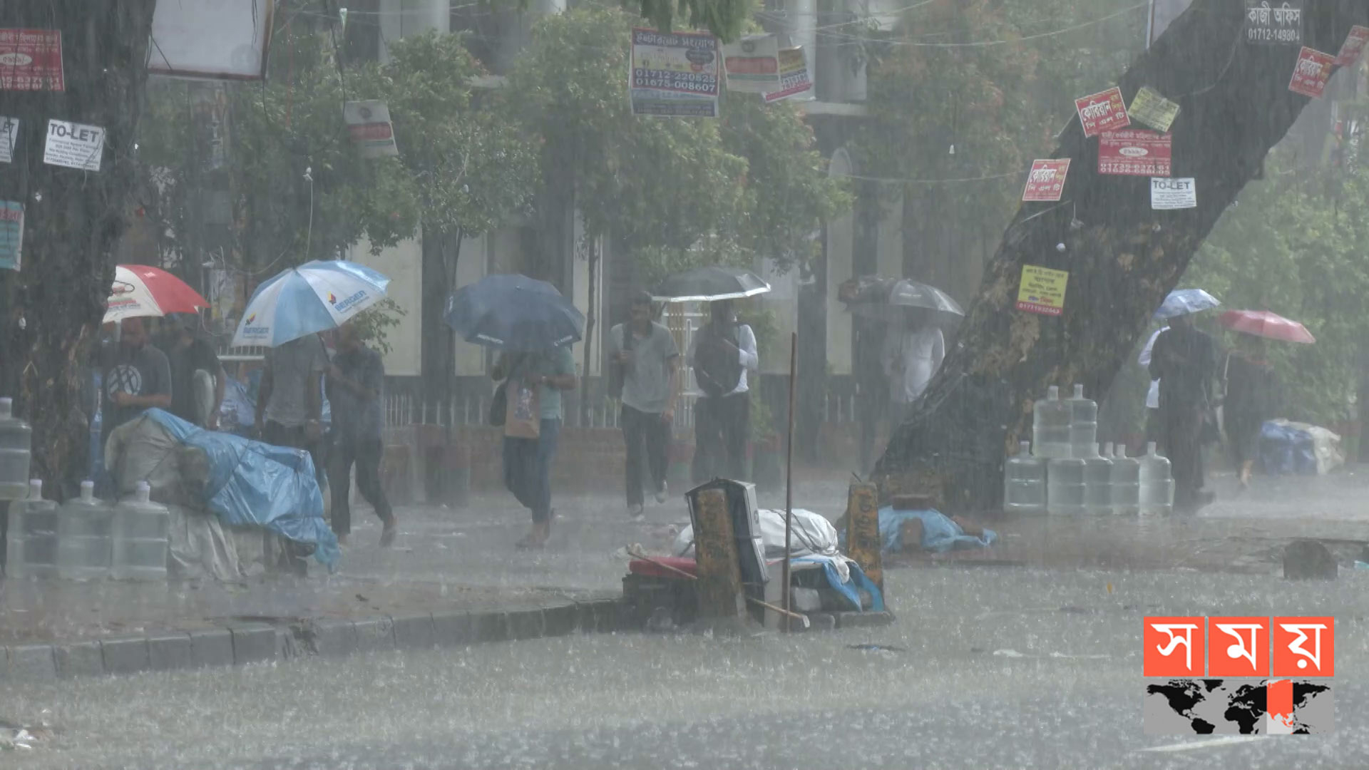 রাত ১টার মধ্যে ৬০ কিমি বেগে ঝড়ের আভাস
