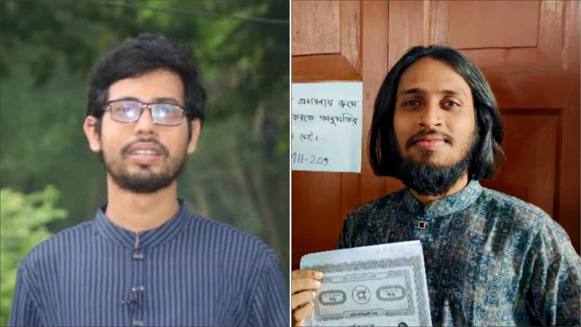 রাকসুর ভিপি মোস্তাকুর রহমান ও জিএস সালাহউদ্দিন আম্মার