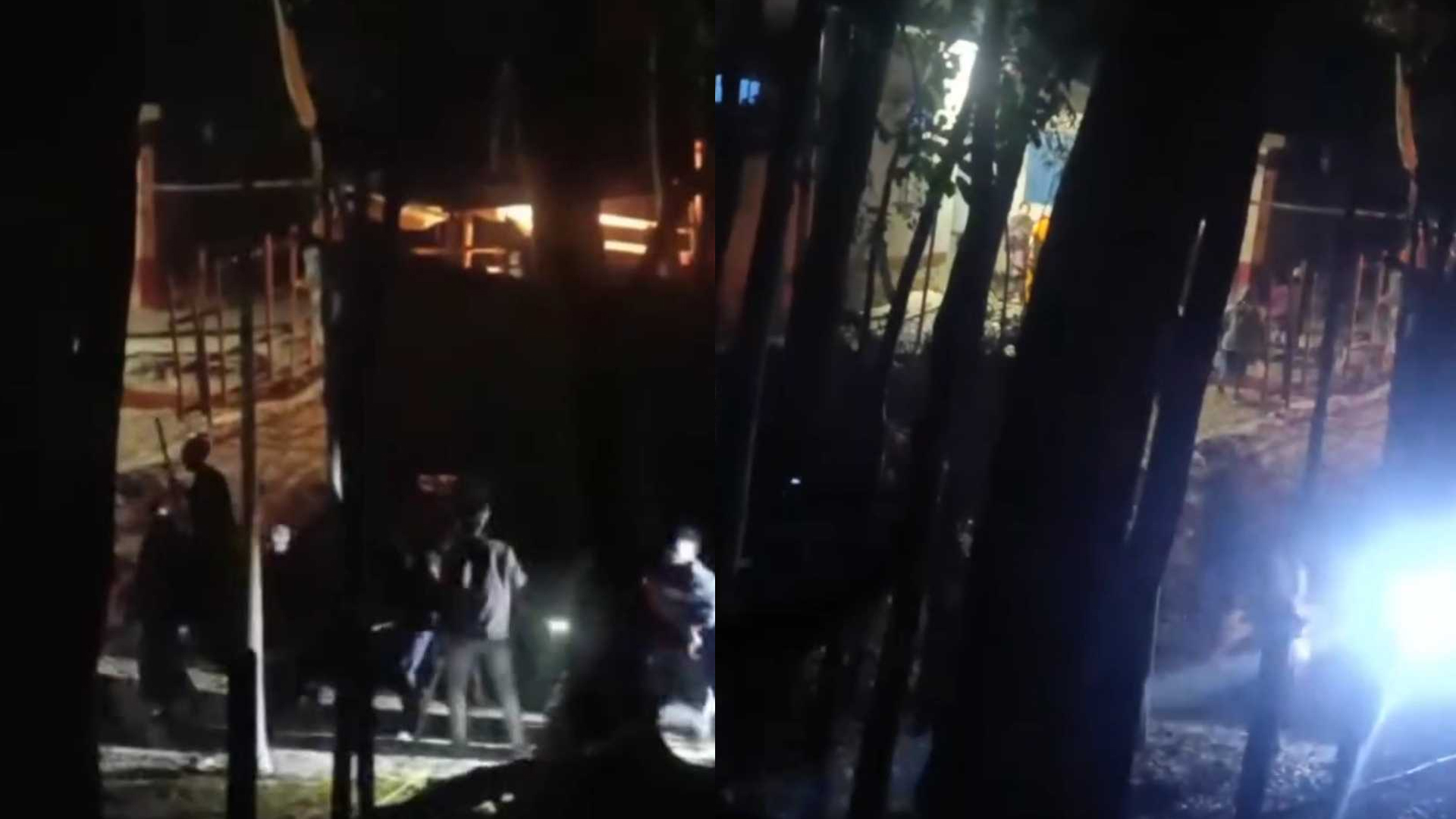 এলাকার পরিবেশ এখন শান্ত রয়েছে বলে জানা গেছে। ছবি: সময় সংবাদ