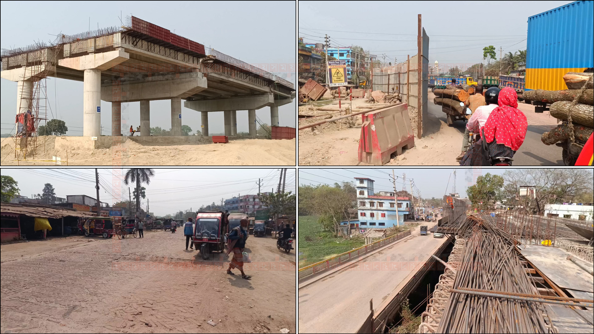 থমকে আছে ঝিনাইদহ-যশোর মহাসড়কের ছয় লেনের কাজ