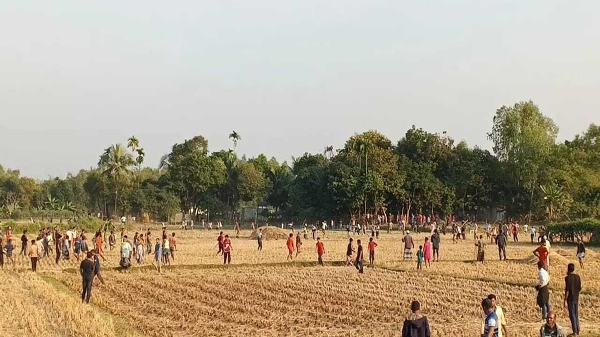 হবিগঞ্জে ধানের খড় শুকানো নিয়ে সংঘর্ষে আহত ৩০