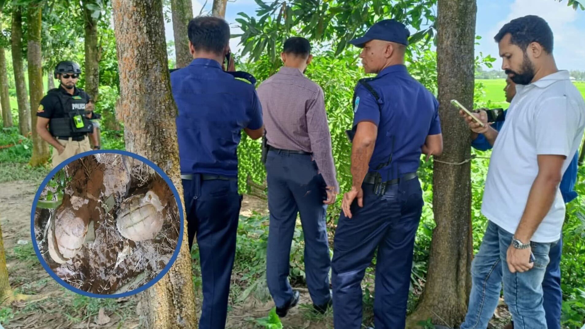 ফুলগাজীতে উদ্ধার দুটি গ্রেনেড ধ্বংস