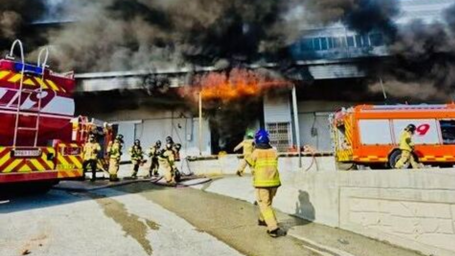 দক্ষিণ কোরিয়ায় কোল্ড স্টোরেজে আগুন, দুই দমকলকর্মীর মৃত্যু