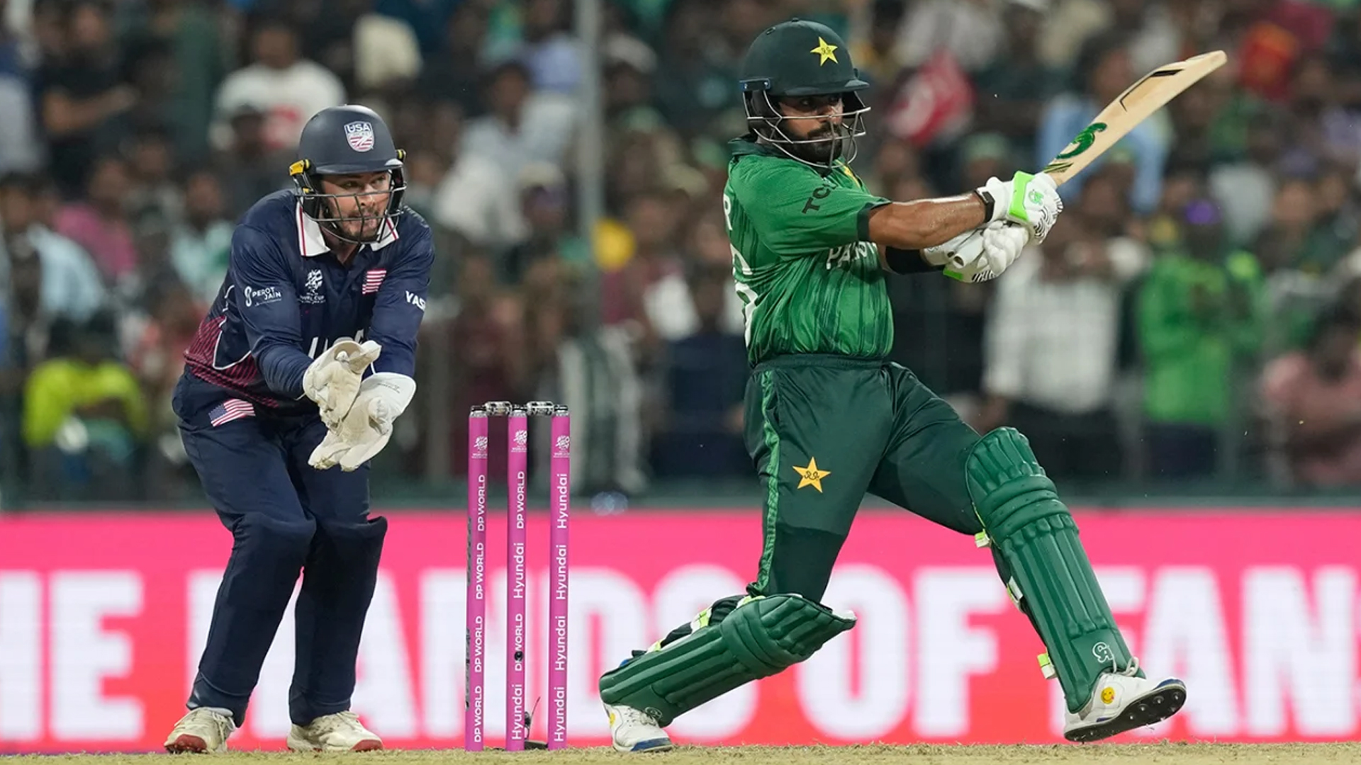 যুক্তরাষ্ট্রকে হারিয়ে টানা দ্বিতীয় জয় পাকিস্তানের