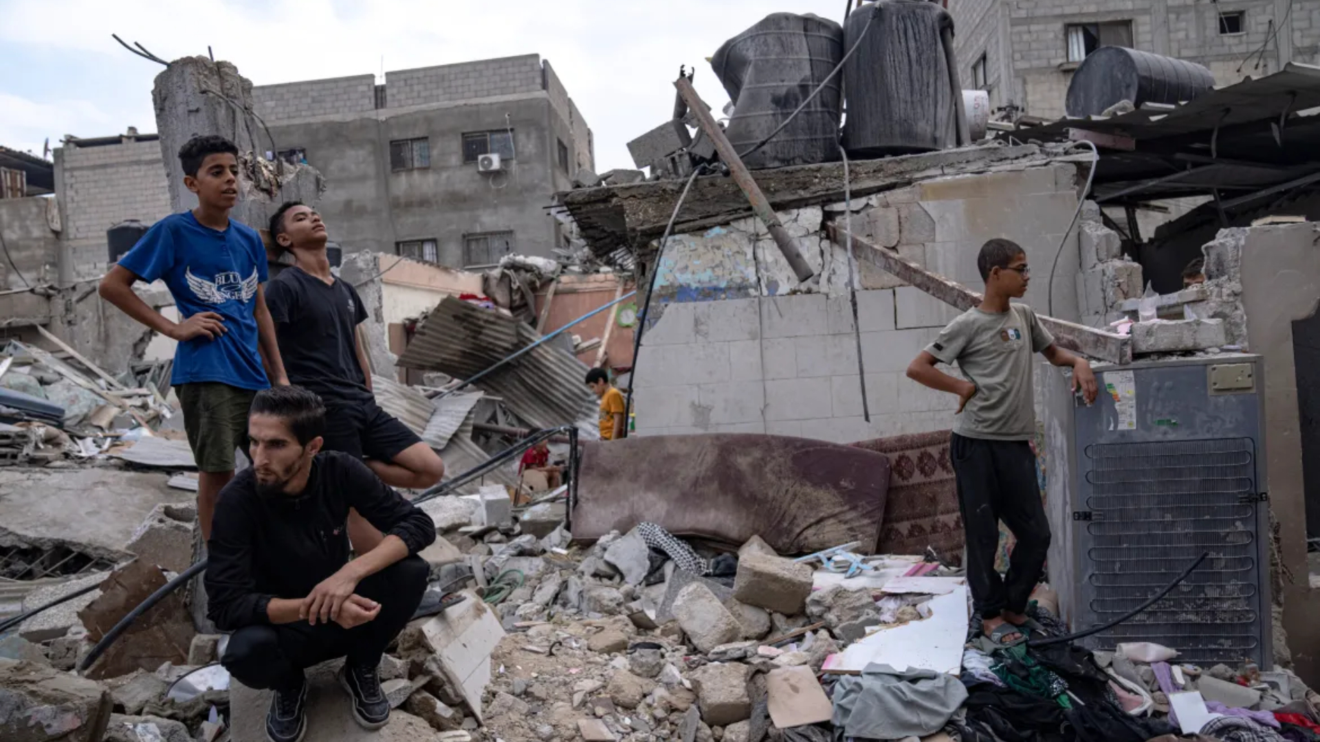 The entire Gaza Strip has been reduced to rubble by Israeli airstrikes.  Photo: Collected